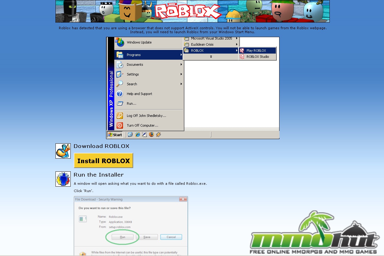 Roblox studio download and install
